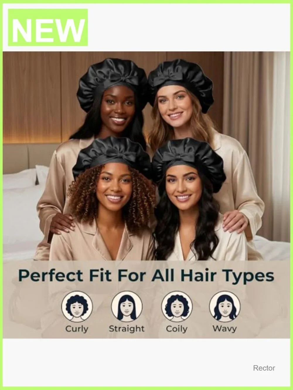 100% Mulberry Silk Sleep Cap Breathable Adjustable Hair Wrap Night Cap